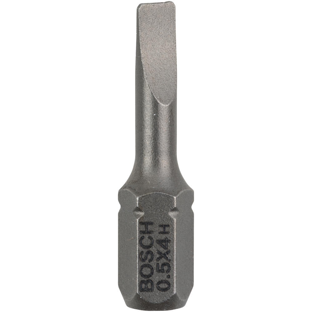 Image of Bosch Extra Hard Slotted Screwdriver Bit 4mm 25mm Pack of 3