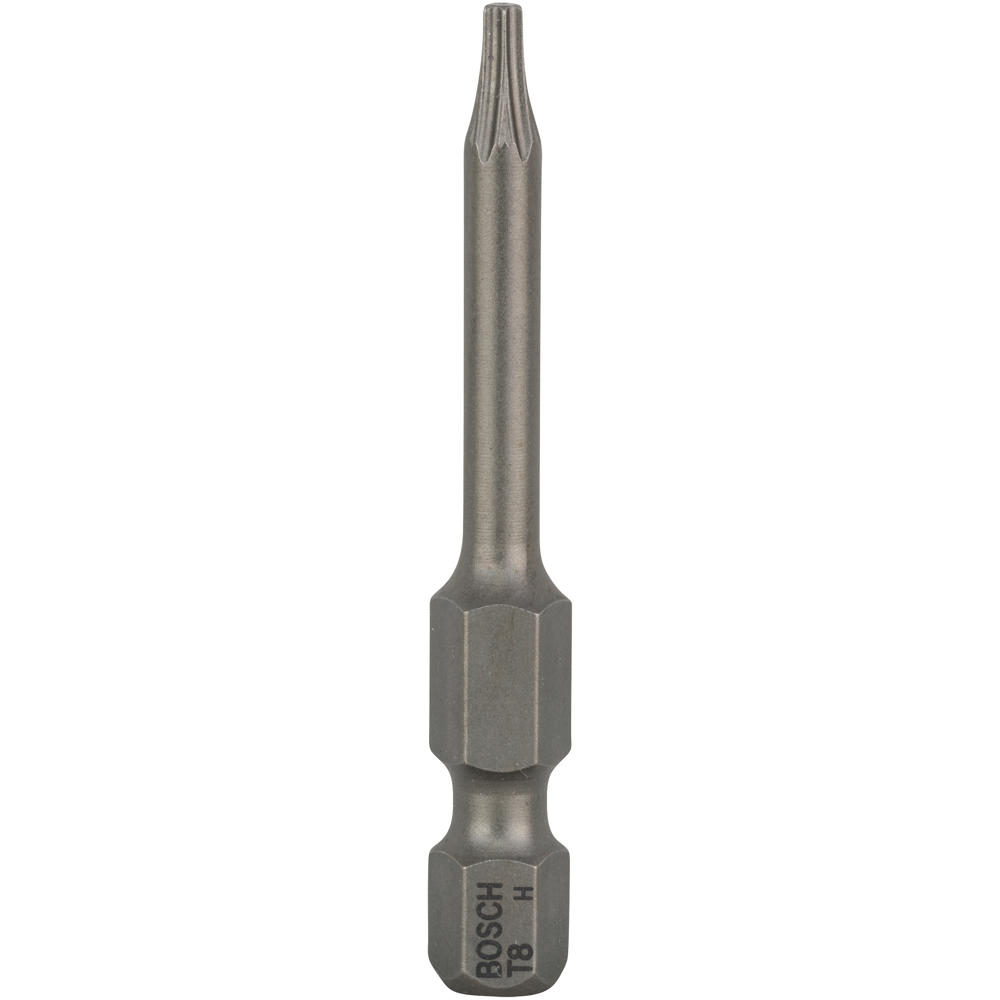 Image of Bosch Extra Hard Torx Screwdriver Bit T8 50mm Pack of 1