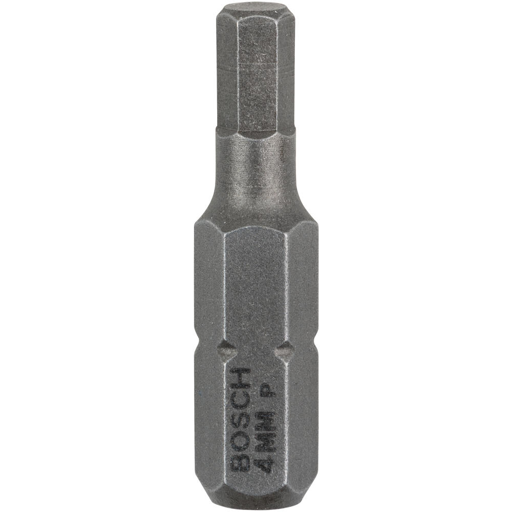 Image of Bosch Hex Extra Hard Screwdriver Bit Hex 4mm 25mm Pack of 3