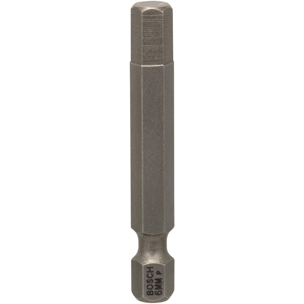 Image of Bosch Hex Extra Hard Screwdriver Bit Hex 6mm 50mm Pack of 3