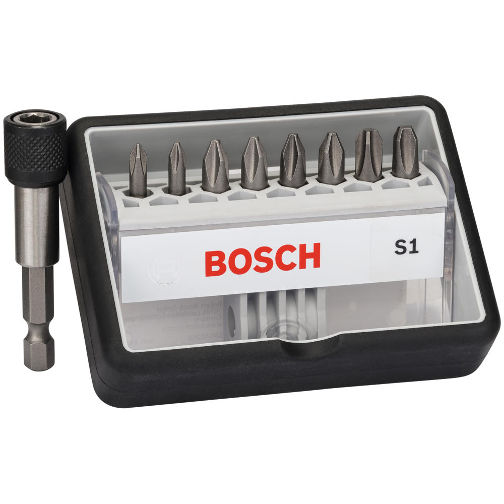 Bosch 9 Piece S Extra Hard Screwdriver Bit Set