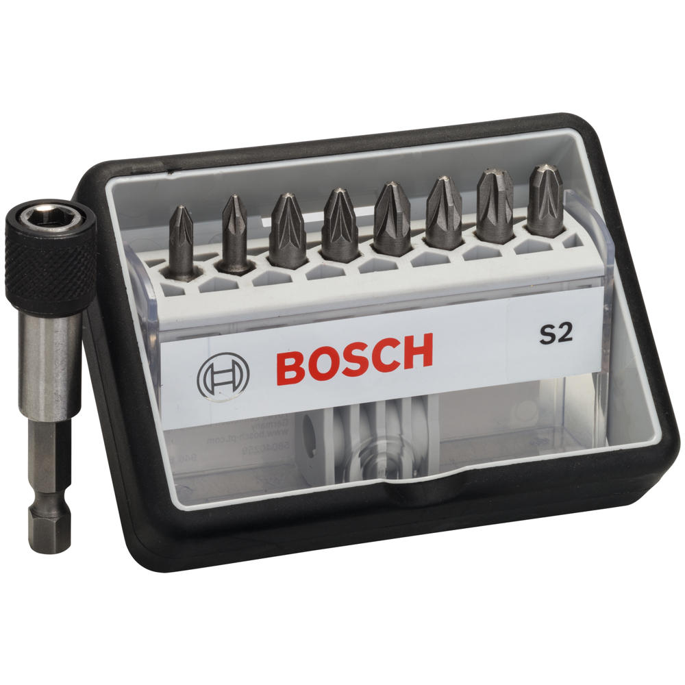 Image of Bosch 9 Piece S Extra Hard Screwdriver Bit Set