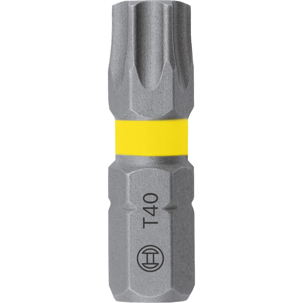 Image of Bosch Extra Hard Torsion Torx Screwdriver Bits T40 25mm Pack of 25