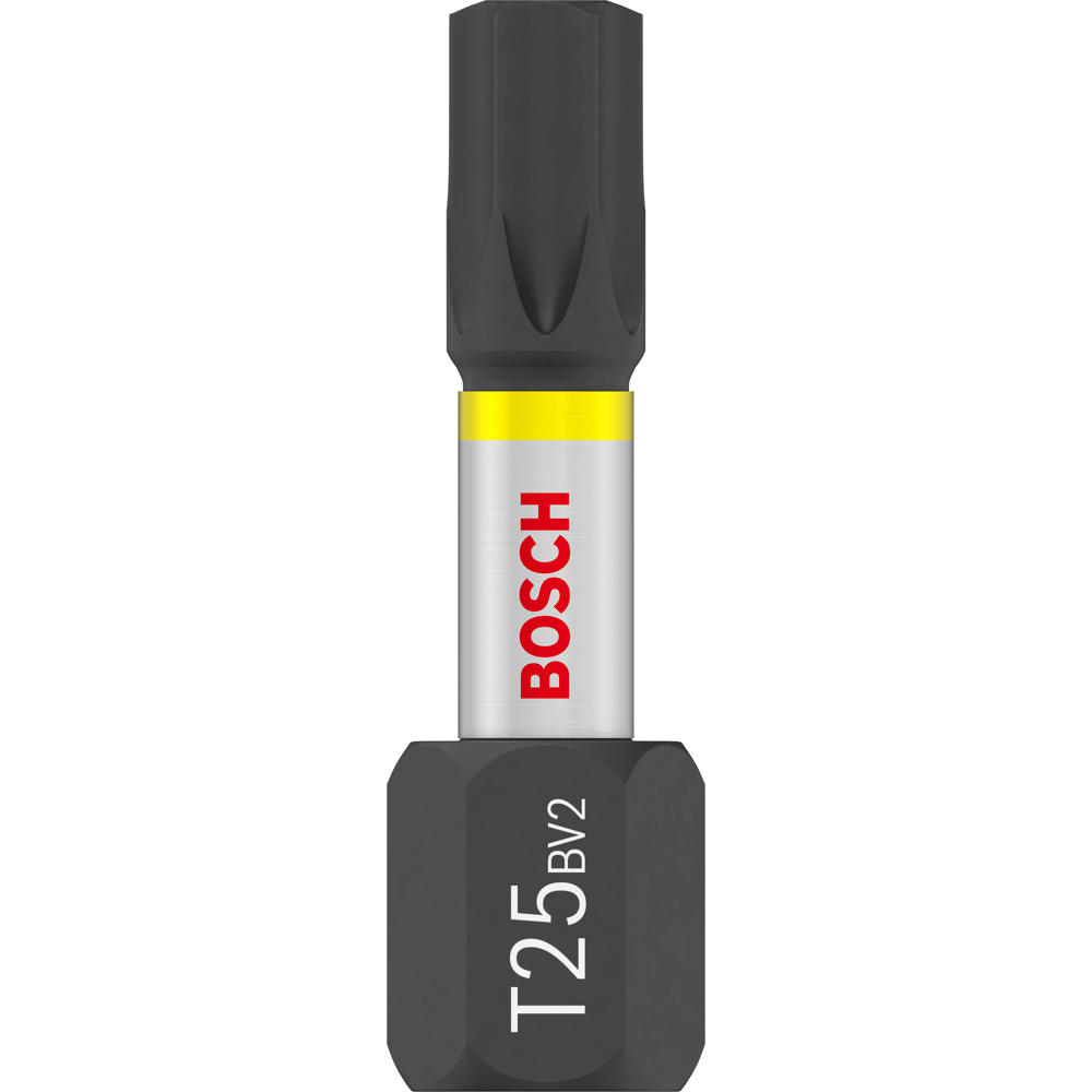 Image of Bosch PRO Impact Control Torsion Torx Screwdriver Bits T25 25mm Pack of 25