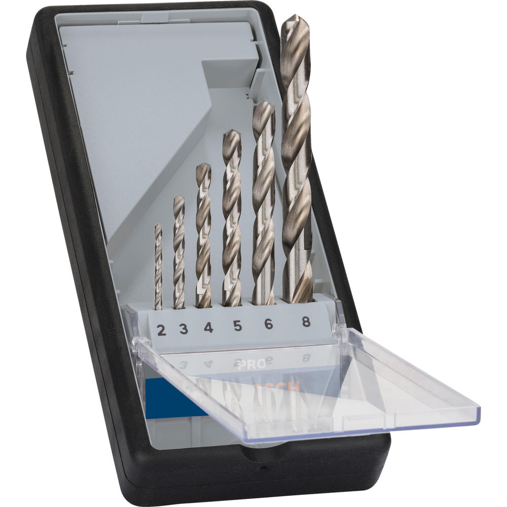 Bosch PRO Robust Line 6 Piece HSS-G Drill Bit Set