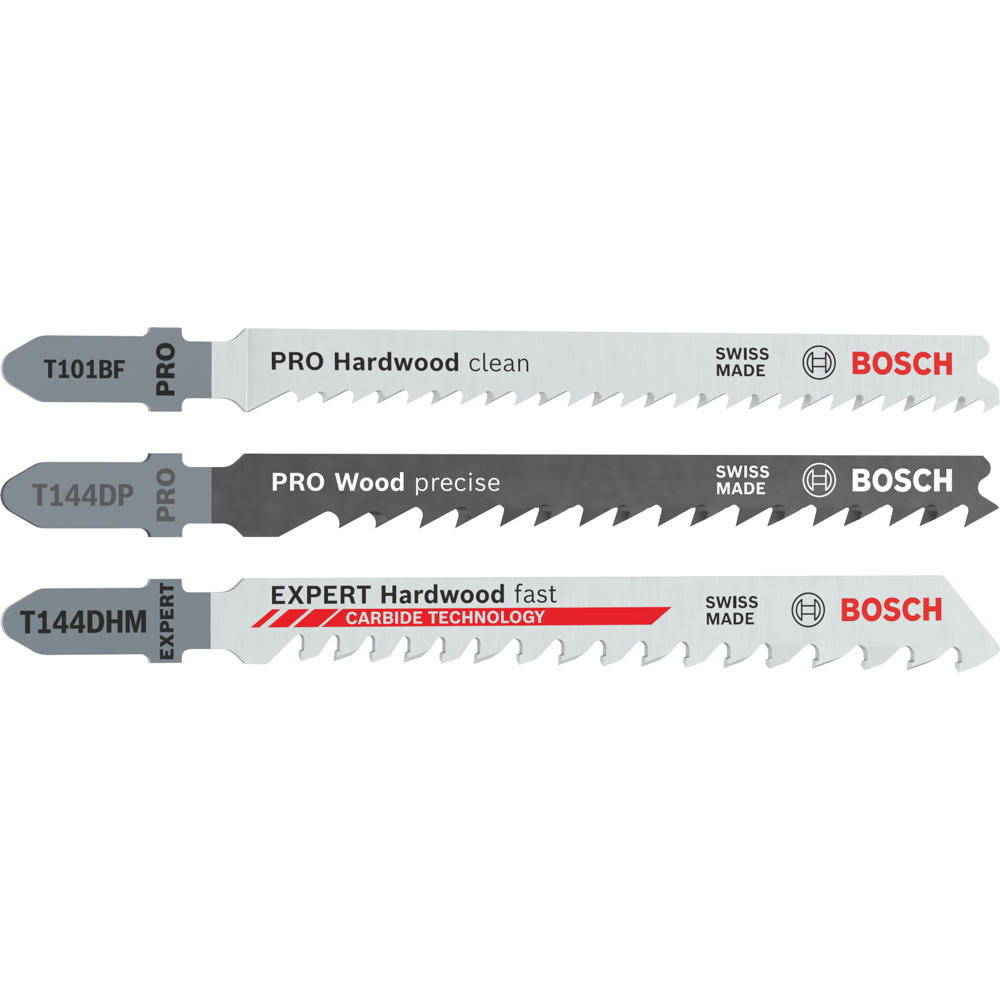 Image of Bosch PRO 15 Piece Assorted Wood Jigsaw Blades Set + FOC Carbide Blade