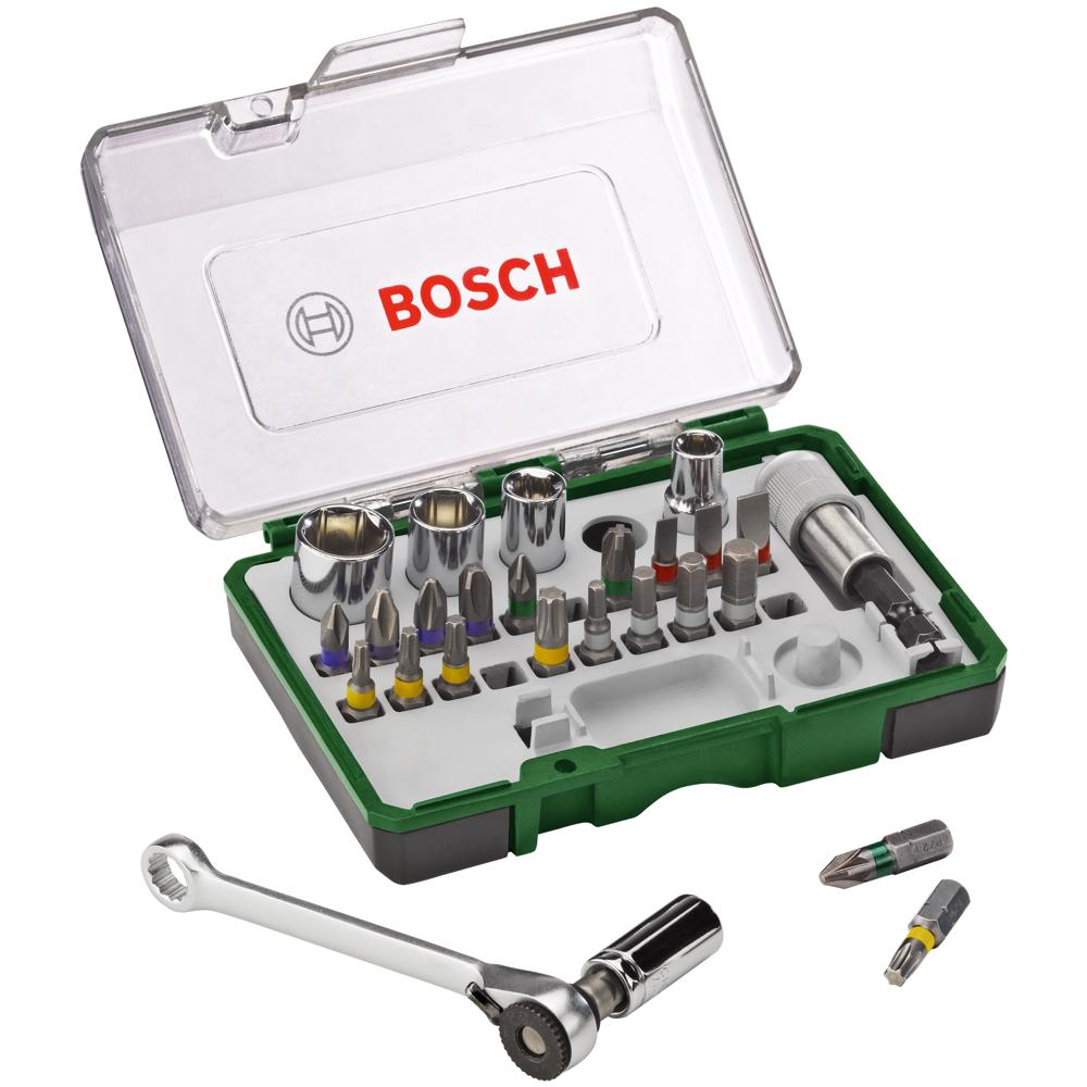 Bosch 27 Piece Ratchet Screwdriver Bit and Socket Set