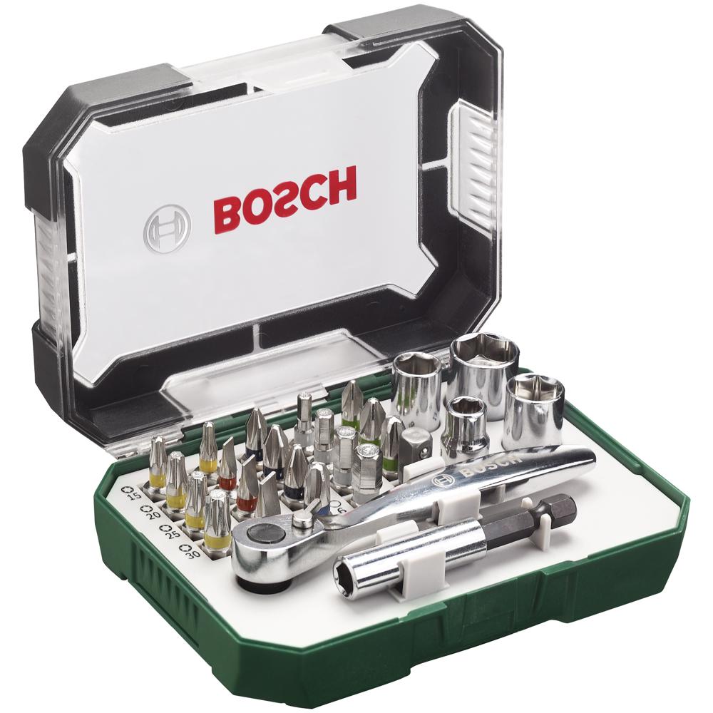 Bosch 26 Piece Screwdriver Bit and Ratchet Set