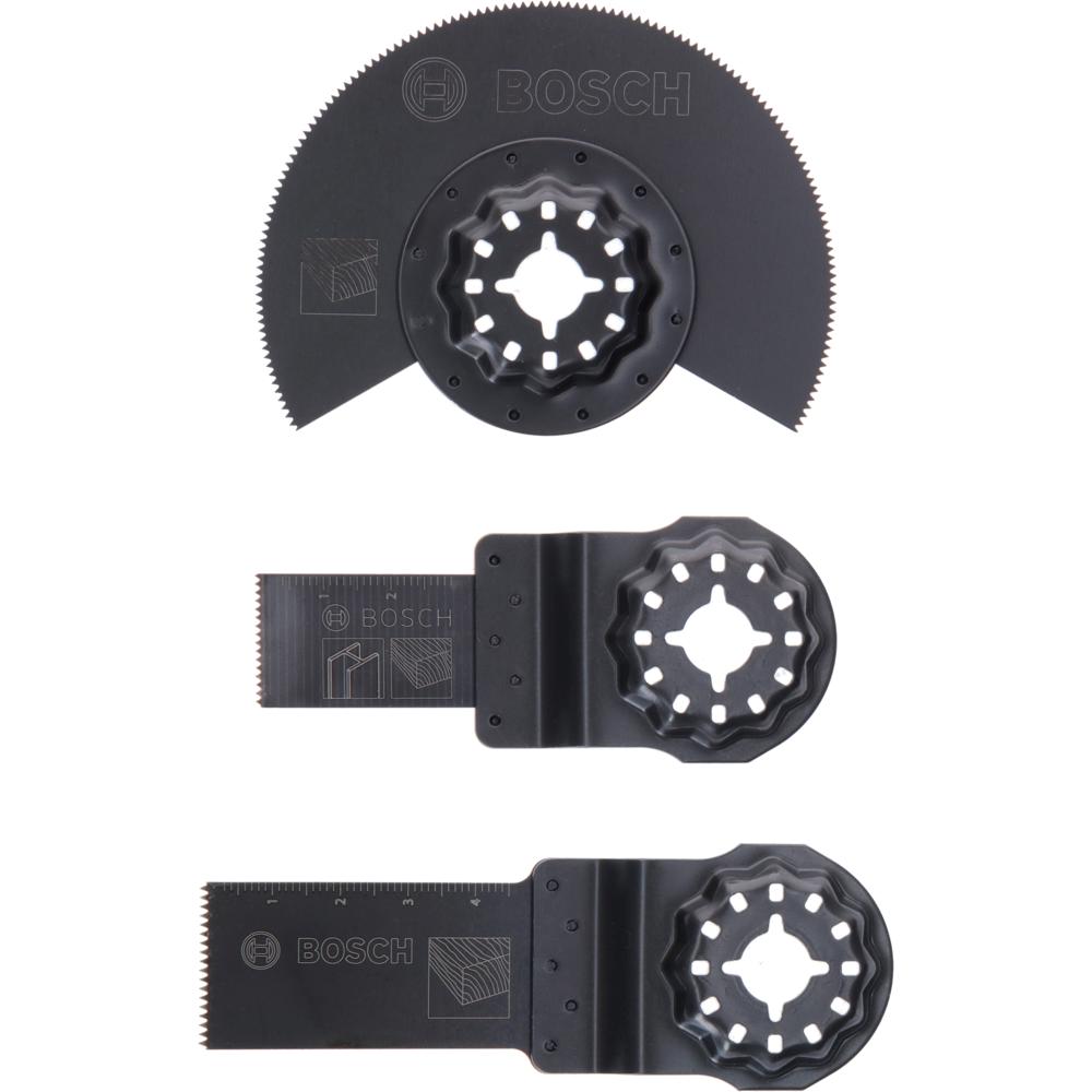 Bosch 3 Piece Wood Cutting Blade Set for Oscillating Multi Tools