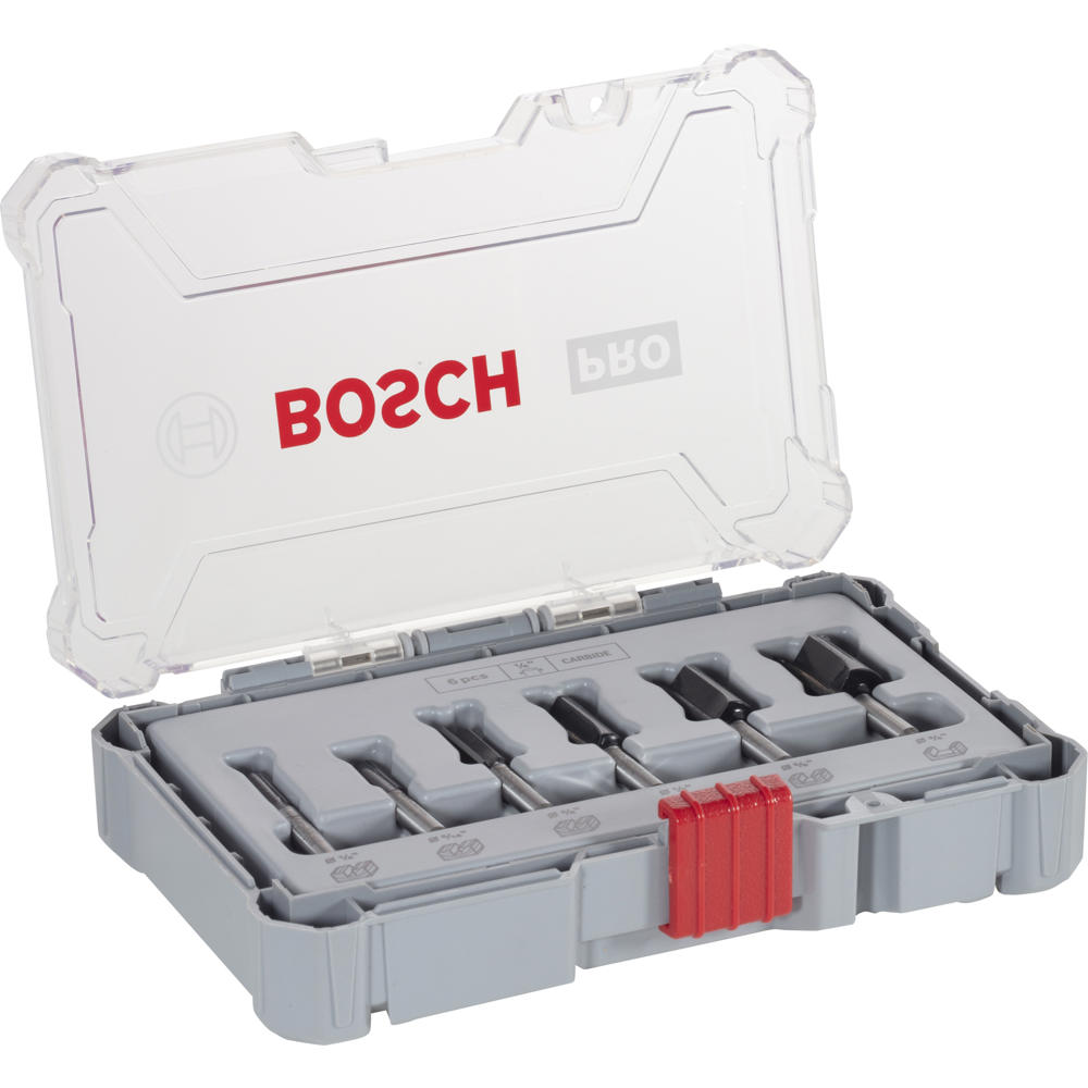 Bosch PRO 6 Piece 1/4" Router Bit Set