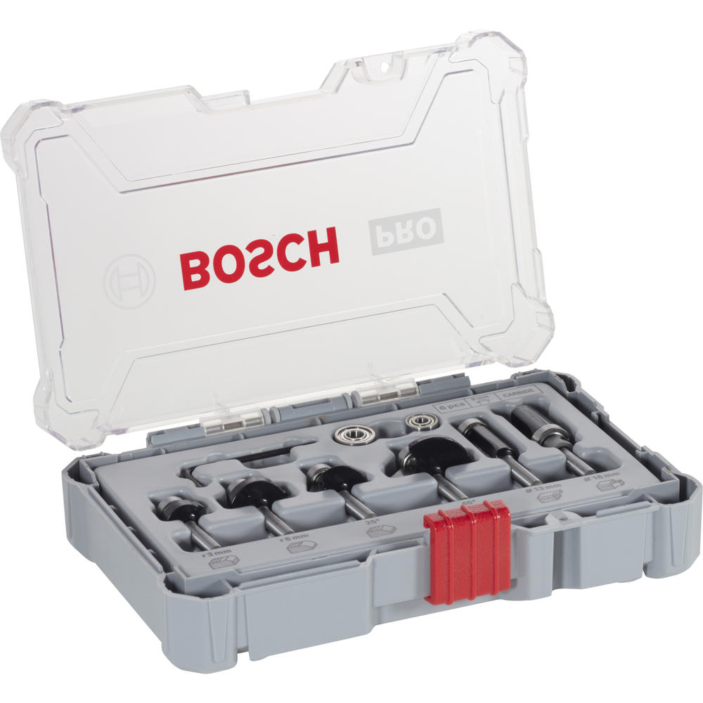 Image of Bosch PRO 6 Piece Router Bit Set 6mm Shank
