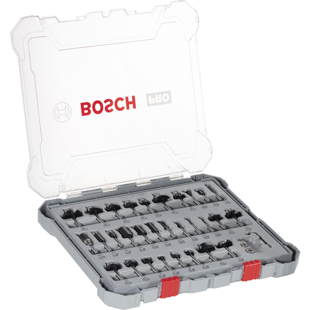 Bosch PRO 30 Piece 1/4" Router Bit Set
