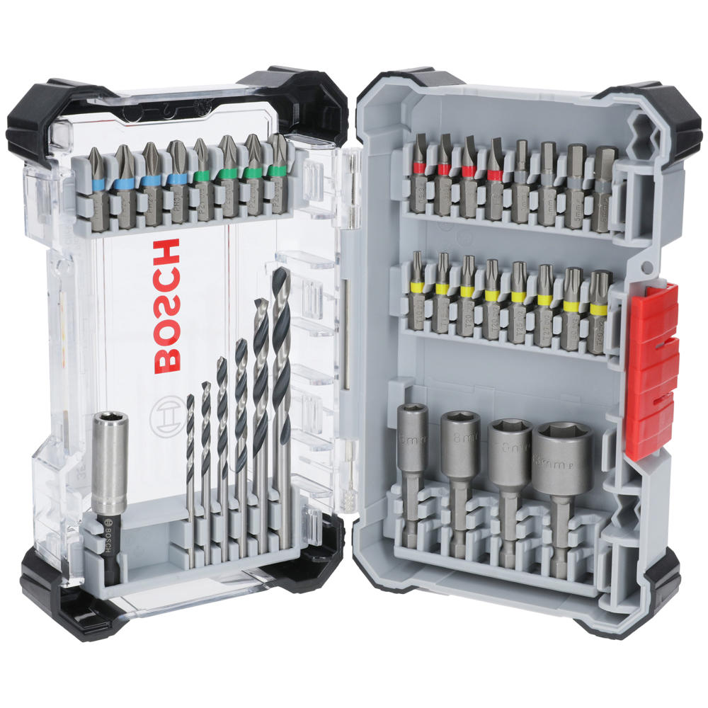 Image of Bosch 35 Piece Extra Hard Metal HSS Drill and Screwdriver Bit Set