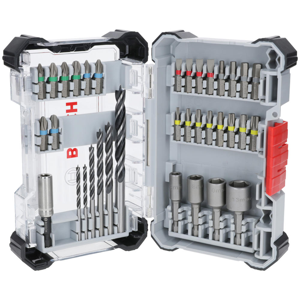 Image of Bosch PRO 35 Piece Extra Hard Wood Drill and Screwdriver Bit Set