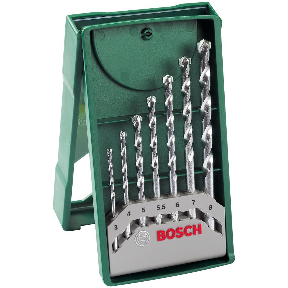 Bosch 7 Piece Mini X Line Masonry Drill Bit Set