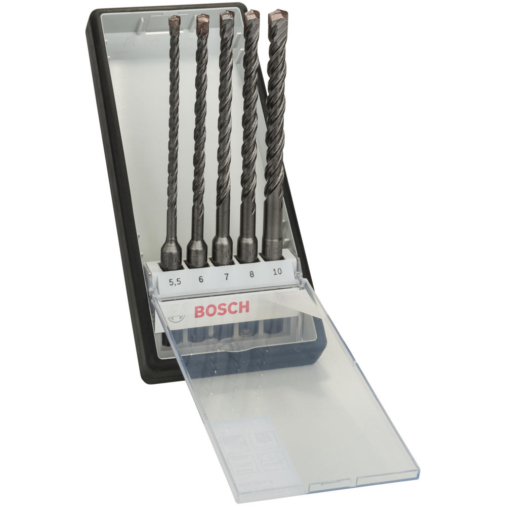 Bosch 5 Piece SDS Plus Masonry and Concerete Drill Bit Set