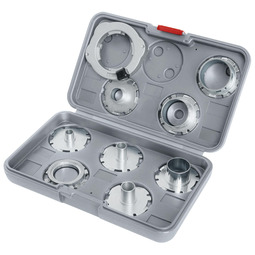 Image of Bosch Pro 9 Piece Template Guide Bush Set For Routers