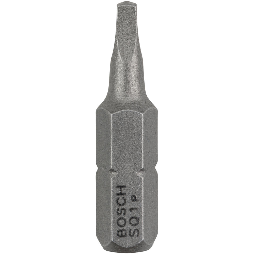 Image of Bosch Square Extra Hard Robertson Screwdriver Bit R1 Square 25mm Pack of 3