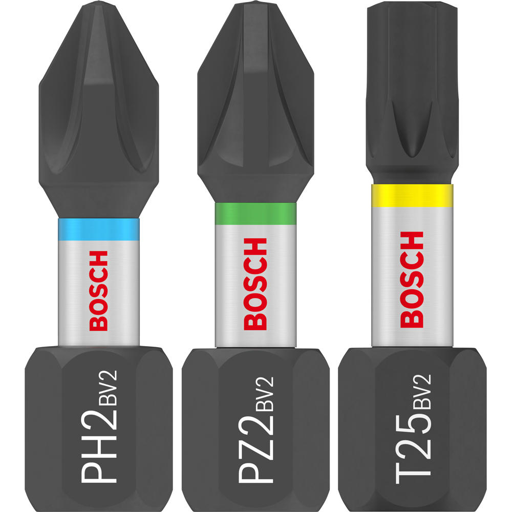 Image of Bosch PRO 25 Piece Impact Phillips / Pozi / Torx Screwdriver Bit Pocket Set