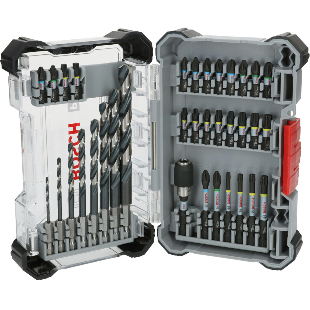 Bosch PRO 35 Piece Impact Metal Drill and Screwdriver Bit Set