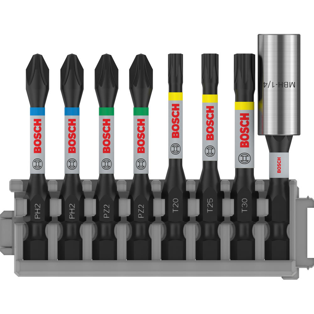 Bosch PRO 8 Piece Impact Control Screwdriver Bit Set