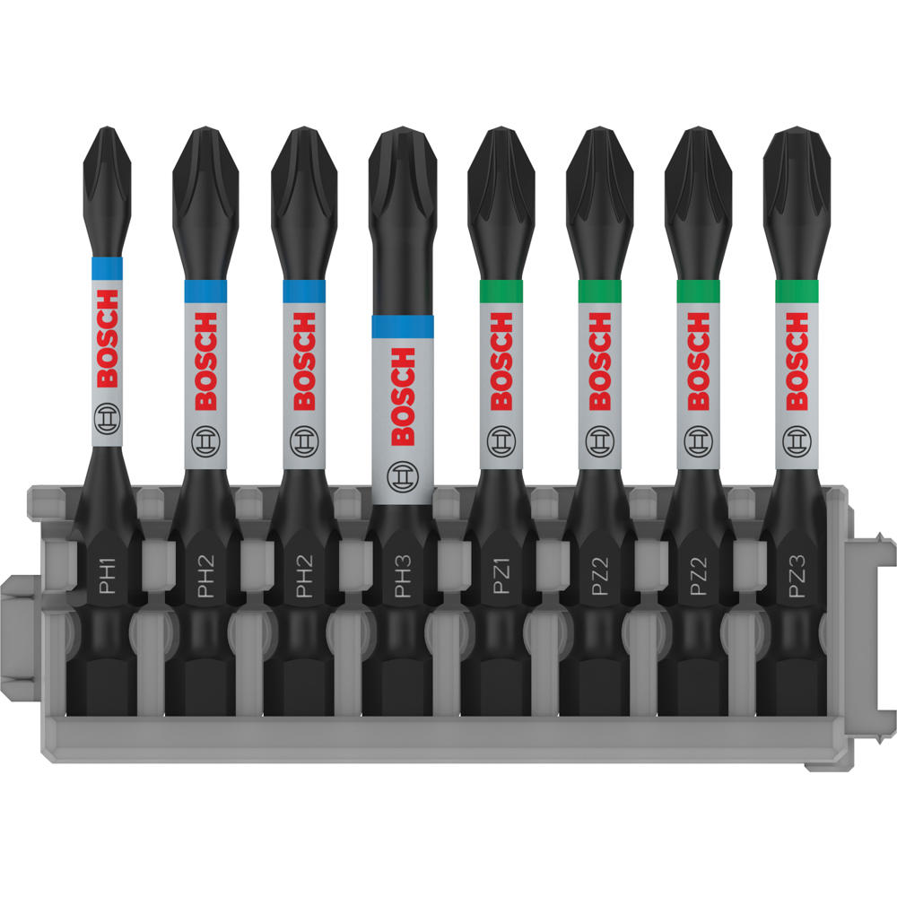 Image of Bosch PRO 8 Piece Impact Control Phillips and Pozi Screwdriver Bit Set
