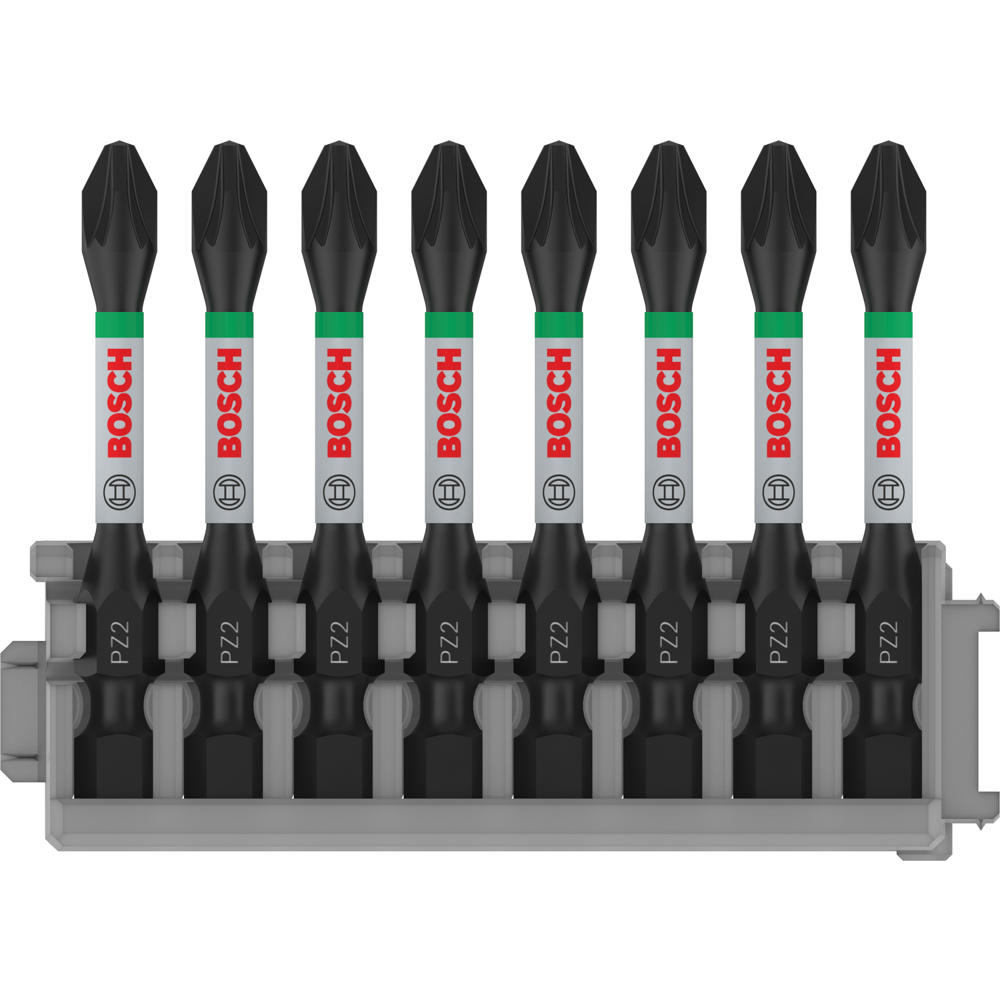Image of Bosch PRO 8 Piece Impact Control Pozi PZ2 Screwdriver Bit Set