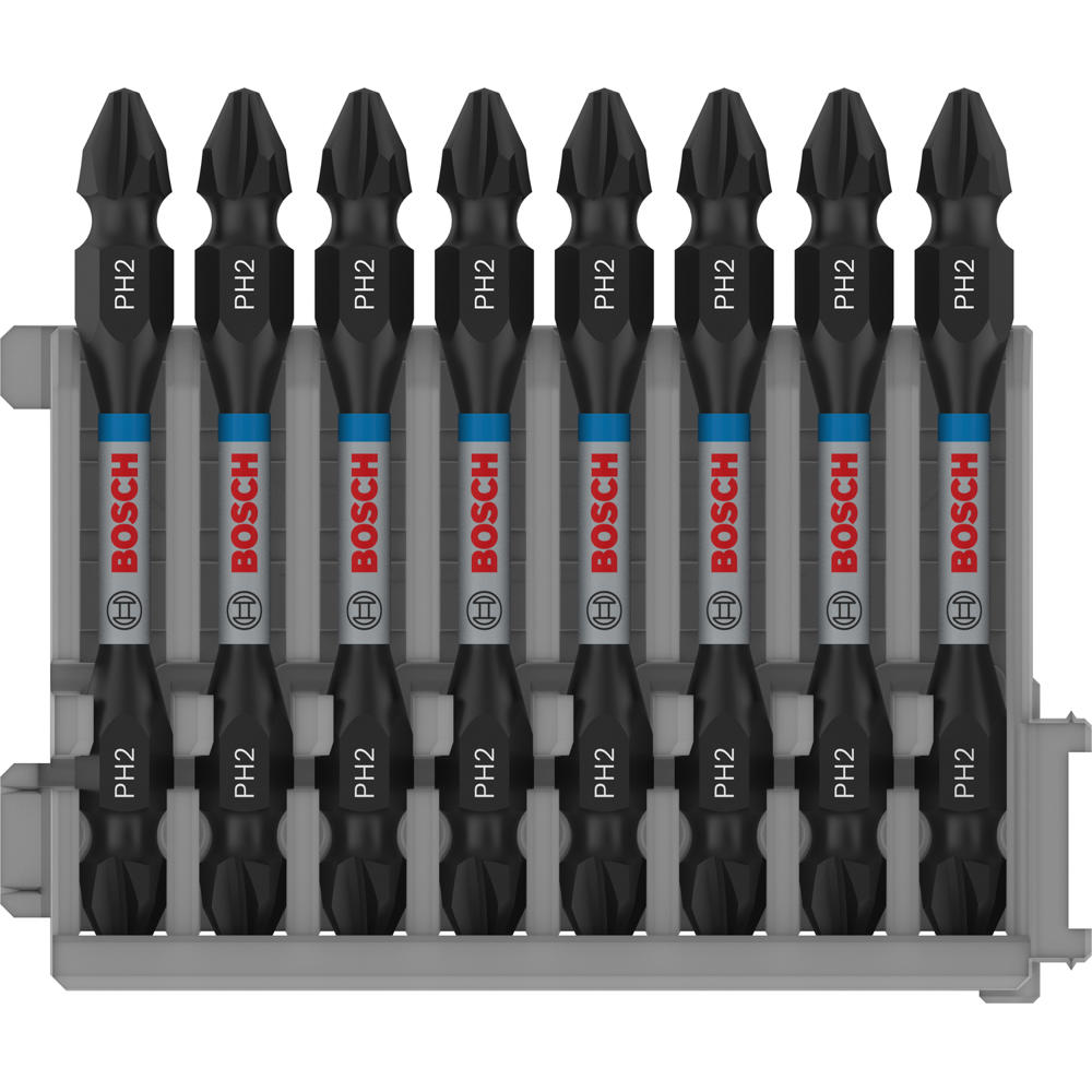Bosch PRO Impact Phillips Screwdriver Bit PH2 65mm Pack of 8