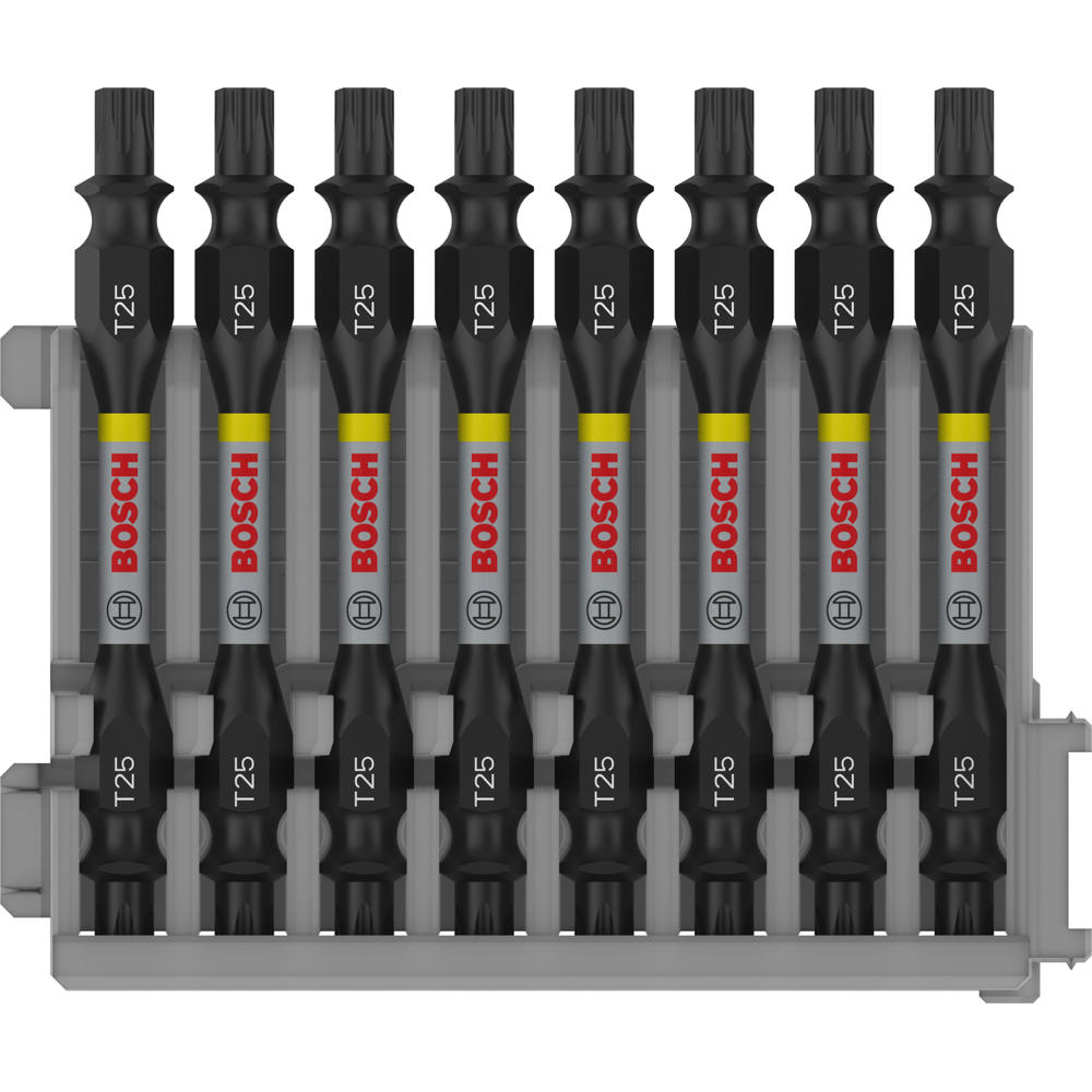 Image of Bosch PRO Impact Torx Screwdriver Bit T25 65mm Pack of 8