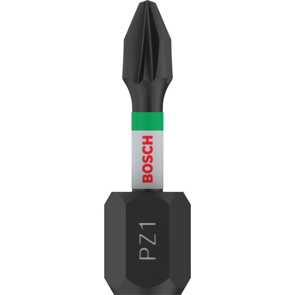 Image of Bosch PRO Impact Control Torsion Pozidriv Screwdriver Bits PZ1 25mm Pack of 2
