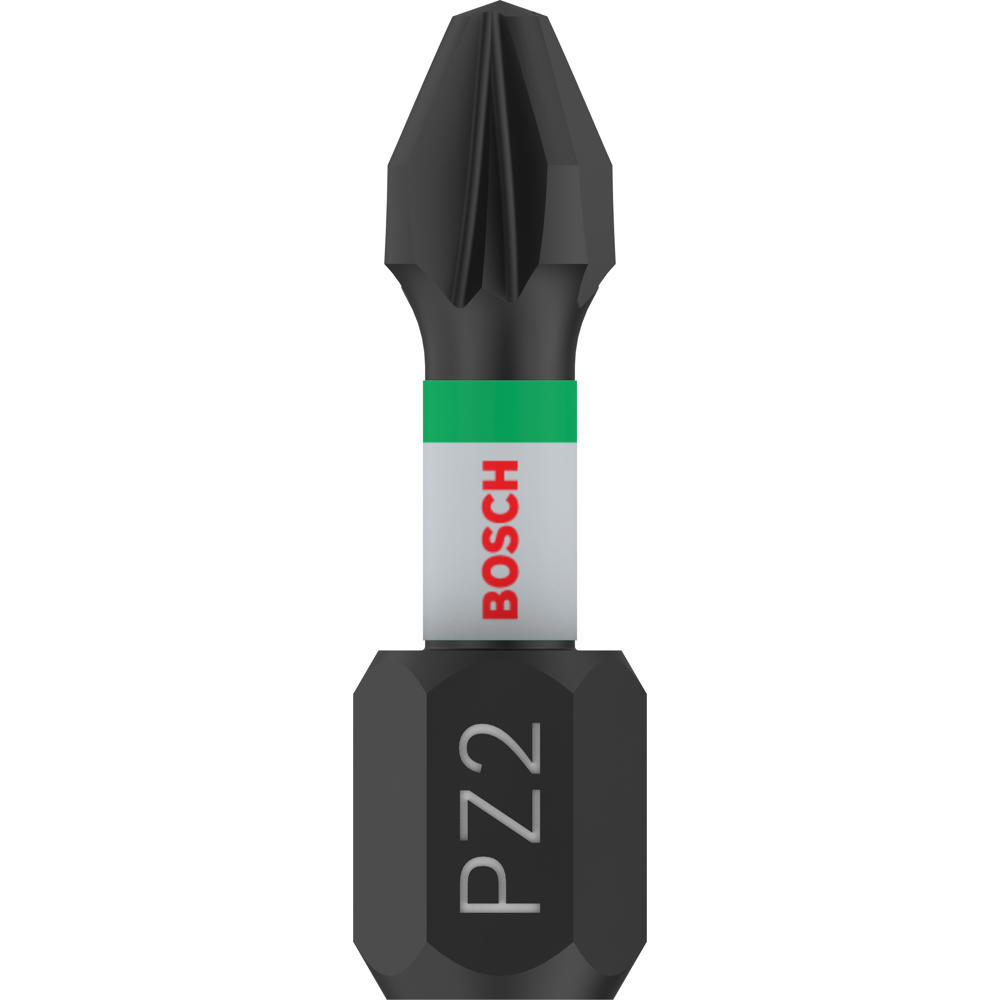 Bosch PRO Impact Control Torsion Pozidriv Screwdriver Bits PZ3 25mm Pack of 2
