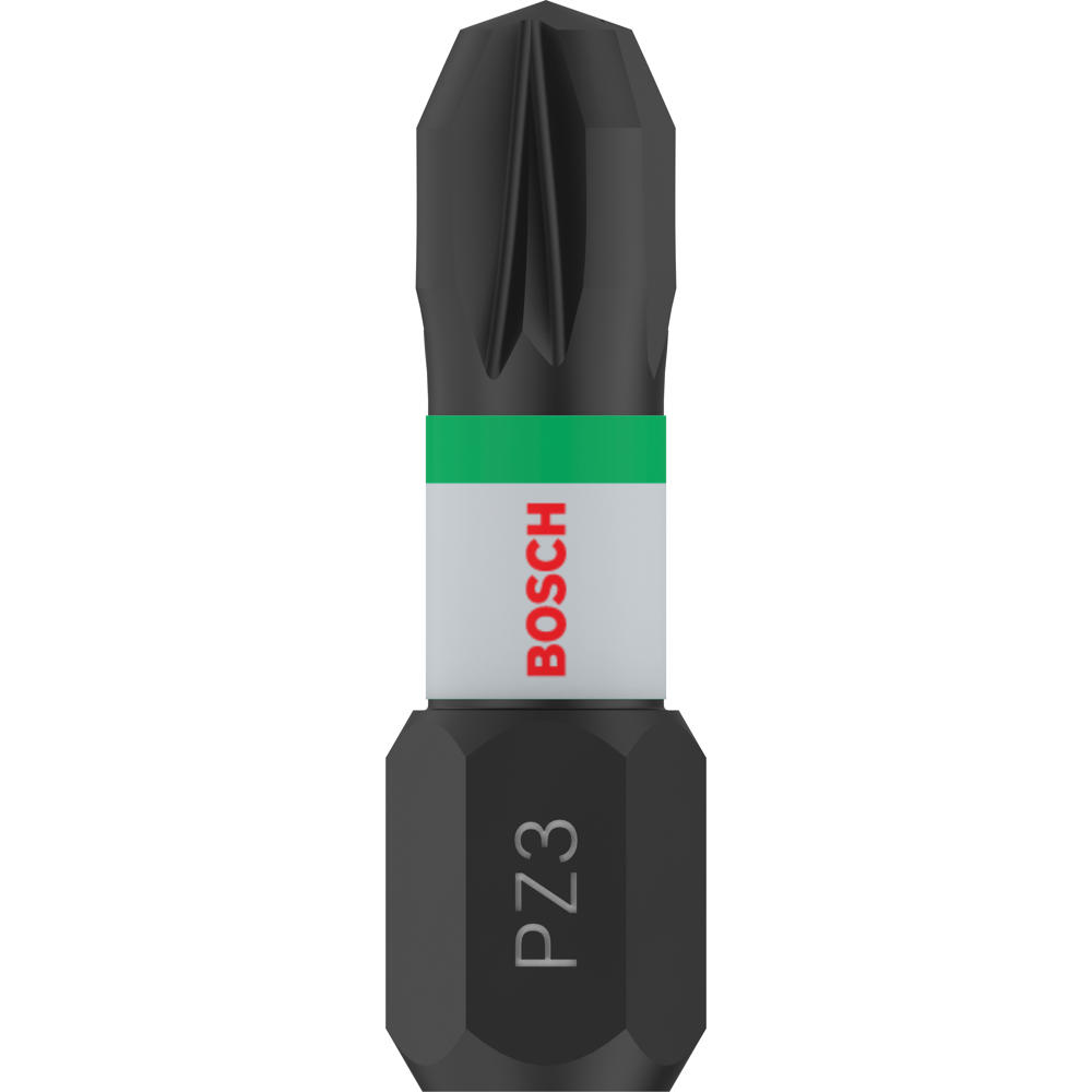 Image of Bosch PRO Impact Control Torsion Pozidriv Screwdriver Bits PZ3 25mm Pack of 2