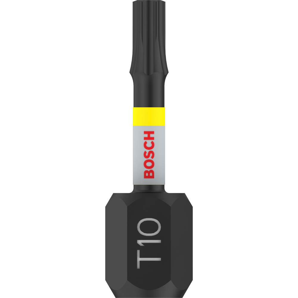 Image of Bosch PRO Impact Control Torsion Torx Screwdriver Bits T10 25mm Pack of 2