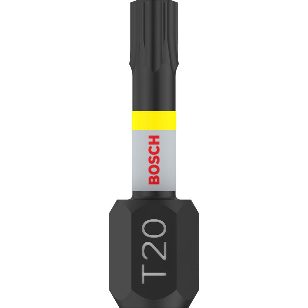 Image of Bosch PRO Impact Control Torsion Torx Screwdriver Bits T20 25mm Pack of 2