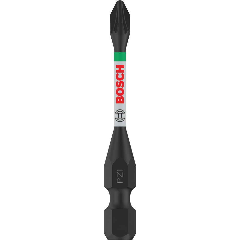 Image of Bosch PRO Impact Control Torsion Pozidriv Screwdriver Bits PZ1 55mm Pack of 2