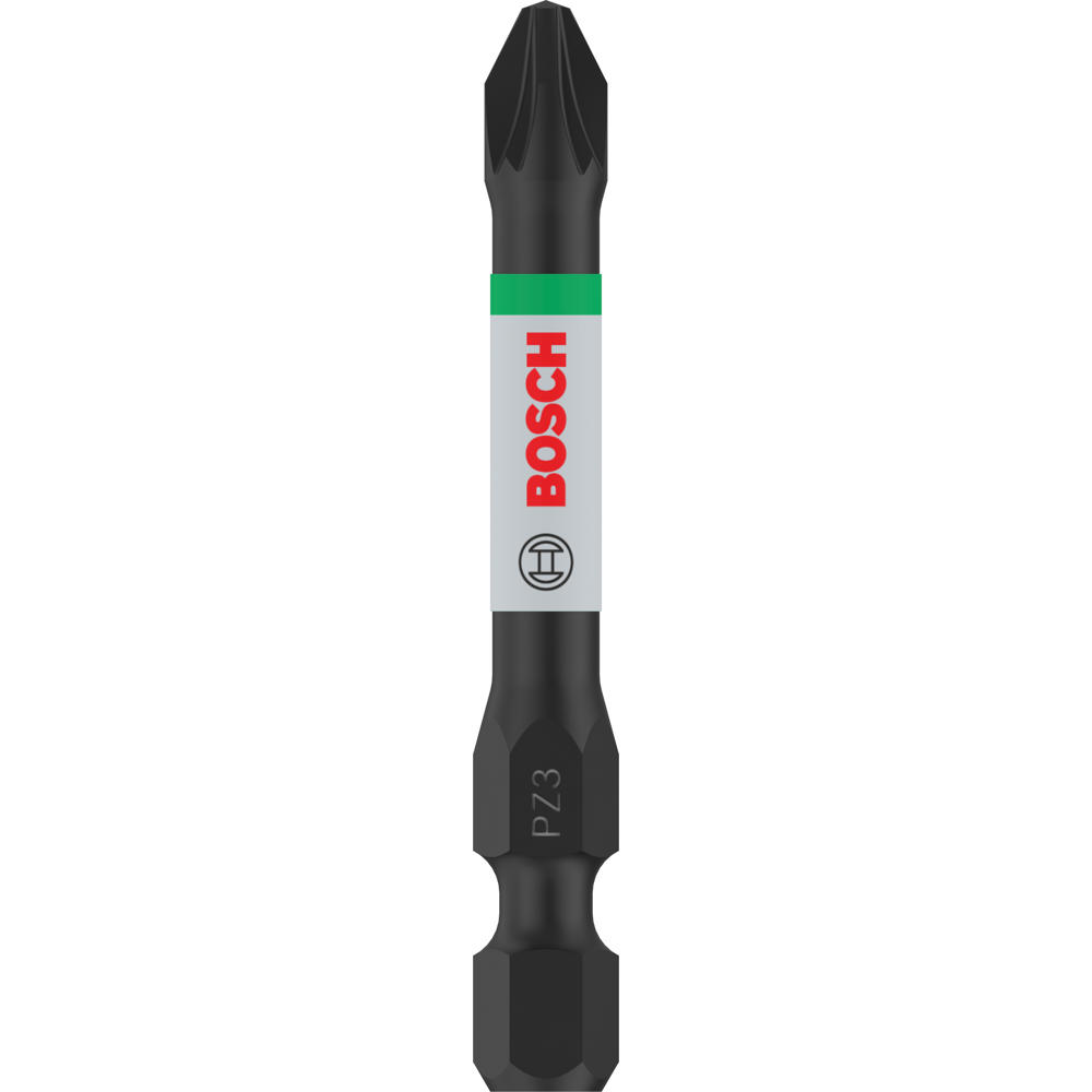 Image of Bosch PRO Impact Control Torsion Pozidriv Screwdriver Bits PZ3 55mm Pack of 2