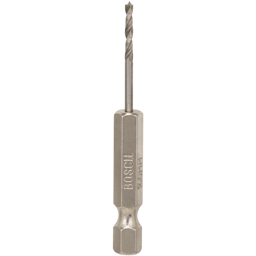 Image of Bosch PRO Hex Shank HSS Brad Point Wood Drill Bit 2mm 61mm