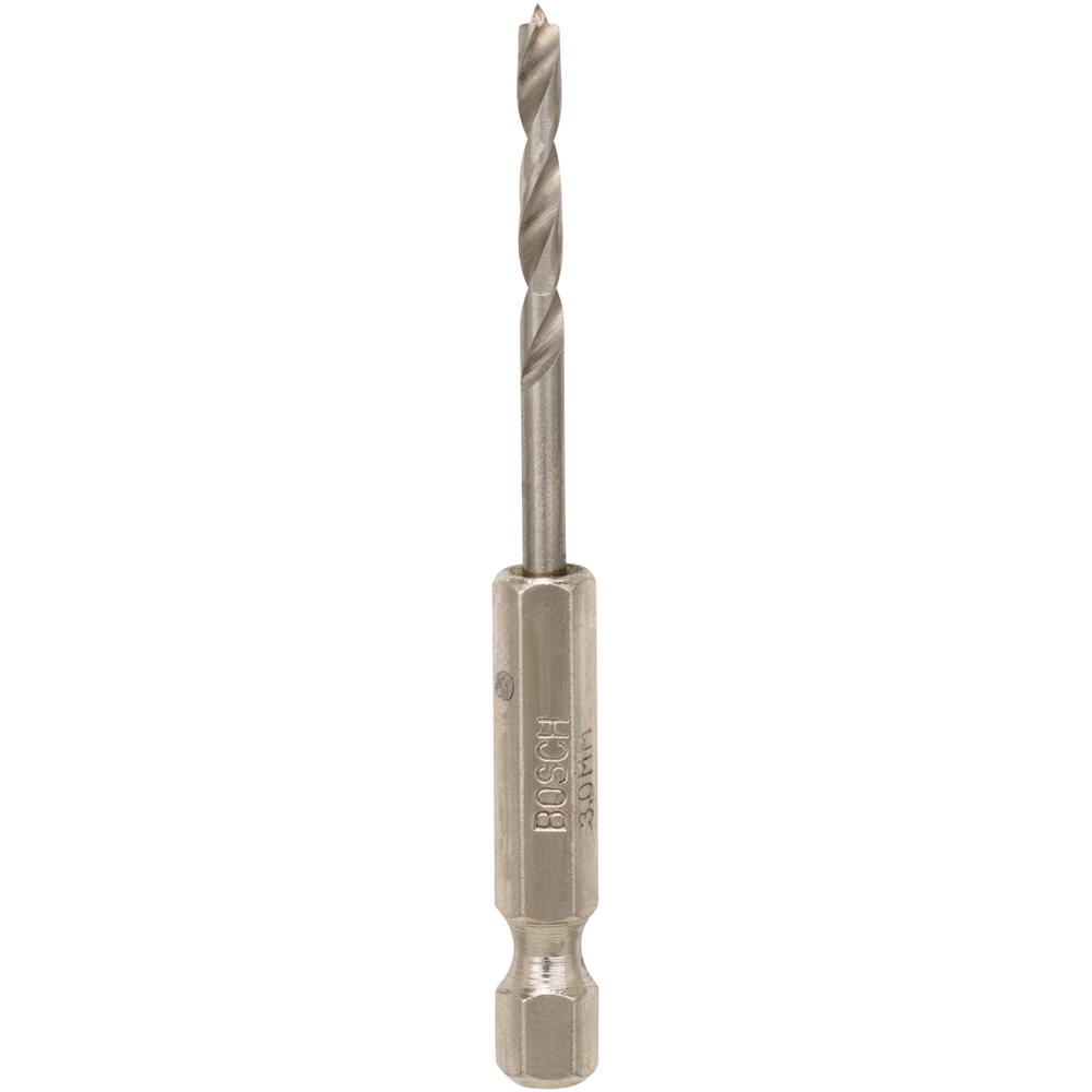 Image of Bosch PRO Hex Shank HSS Brad Point Wood Drill Bit 3mm 73mm