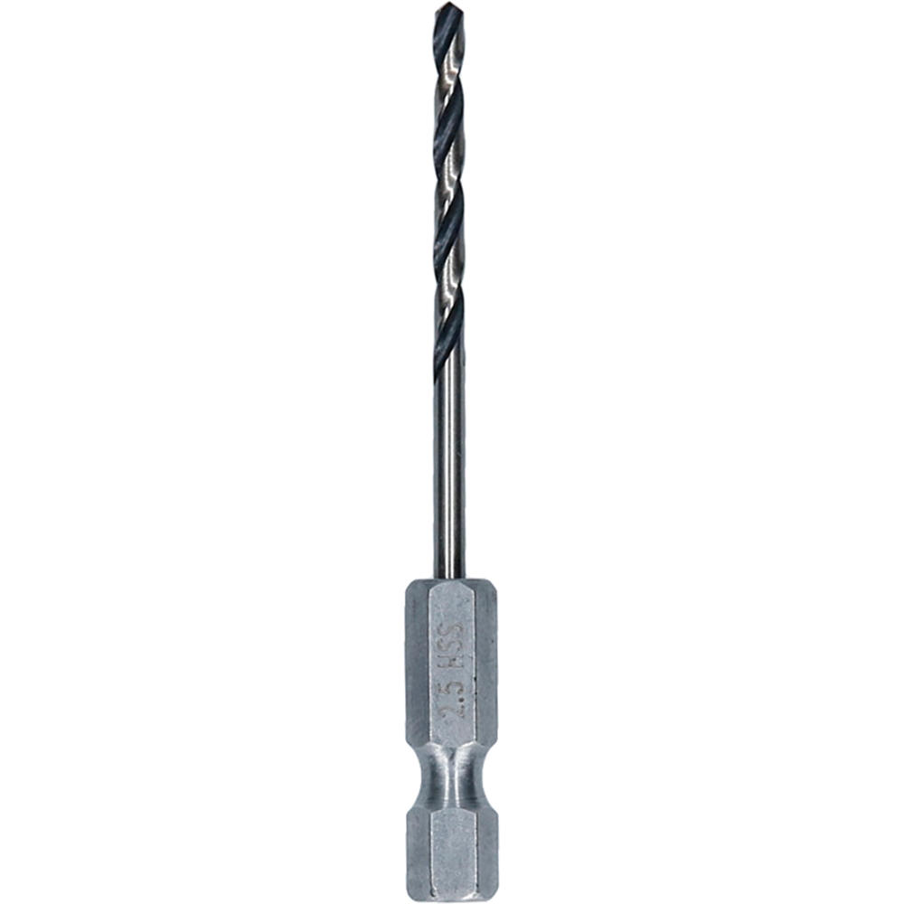 Image of Bosch Hex Shank Impact Rated HSS Drill Bit 2.5mm Pack of 1