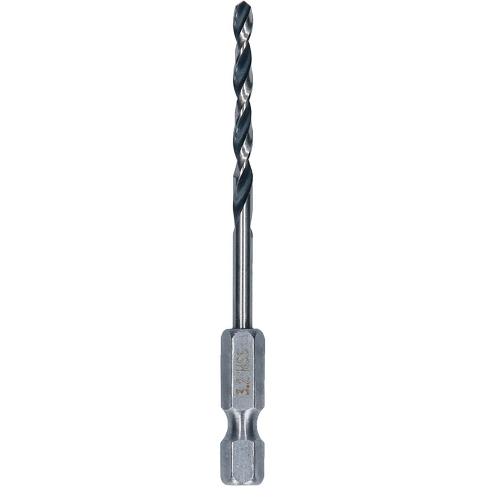 Image of Bosch Hex Shank Impact Rated HSS Drill Bit 3.2mm Pack of 1