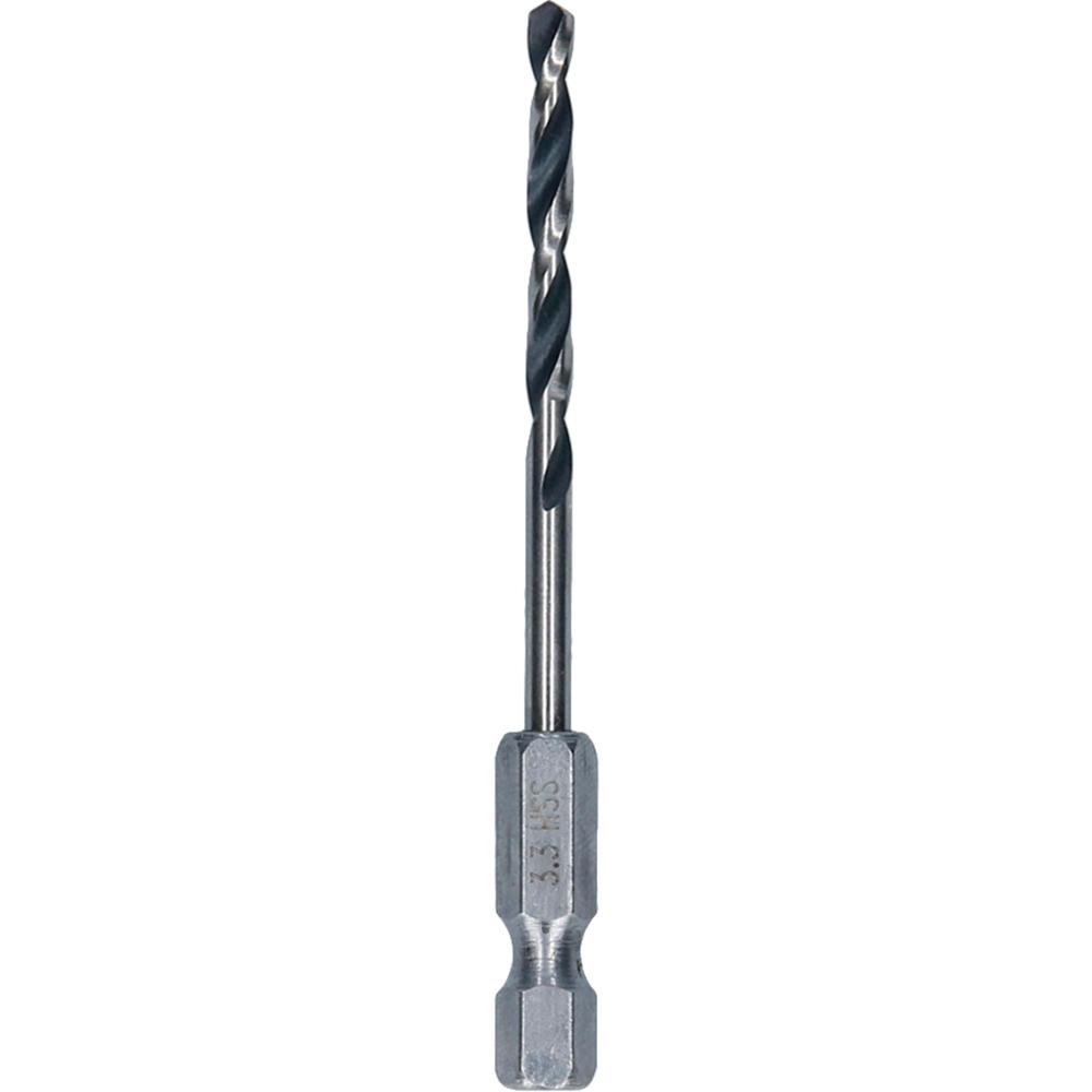 Image of Bosch Hex Shank Impact Rated HSS Drill Bit 3.3mm Pack of 1