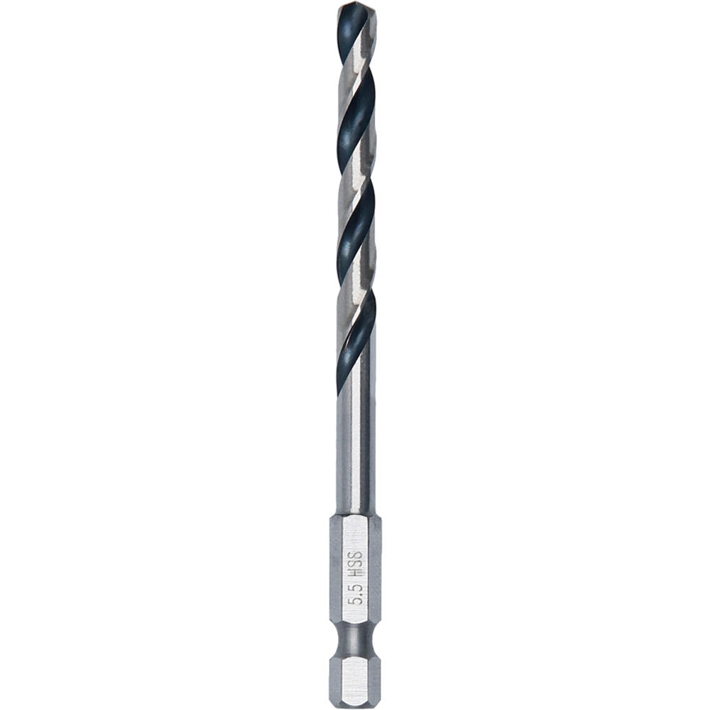 Image of Bosch Hex Shank Impact Rated HSS Drill Bit 5.5mm Pack of 1