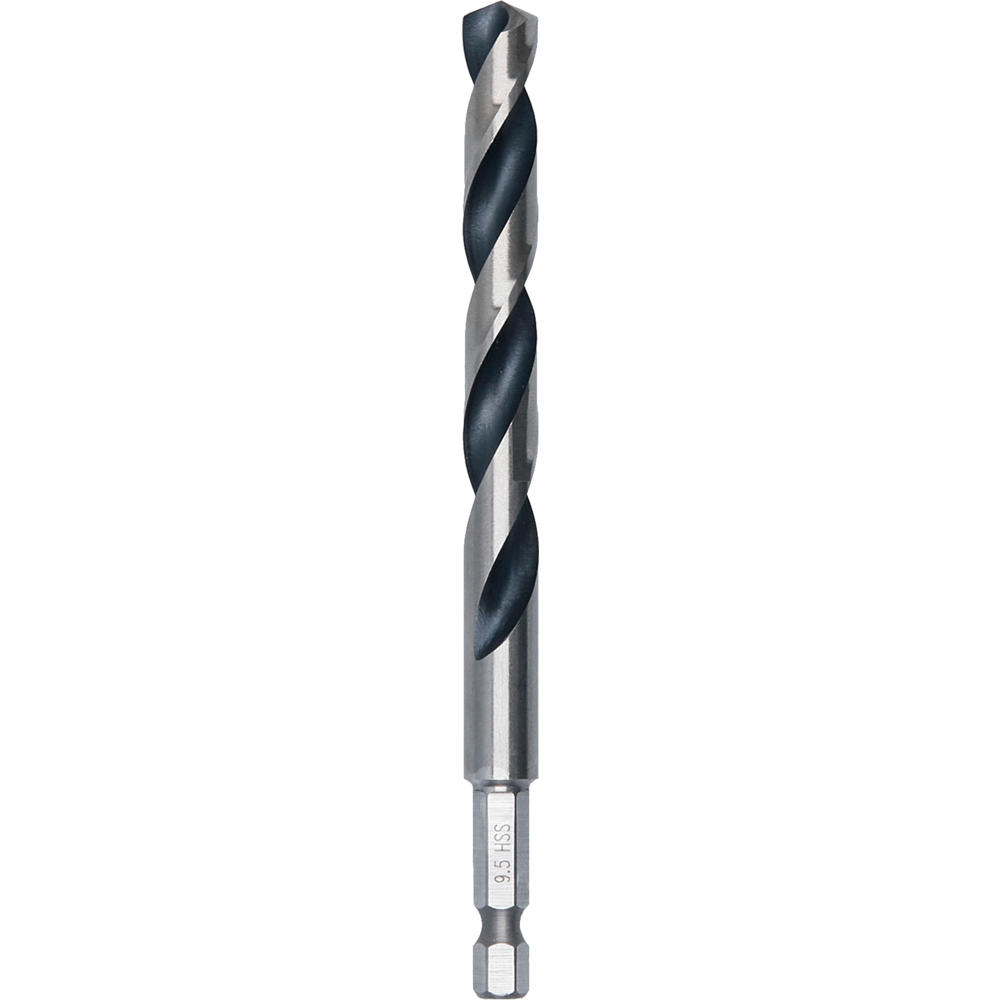 Image of Bosch Hex Shank Impact Rated HSS Drill Bit 9.5mm Pack of 1