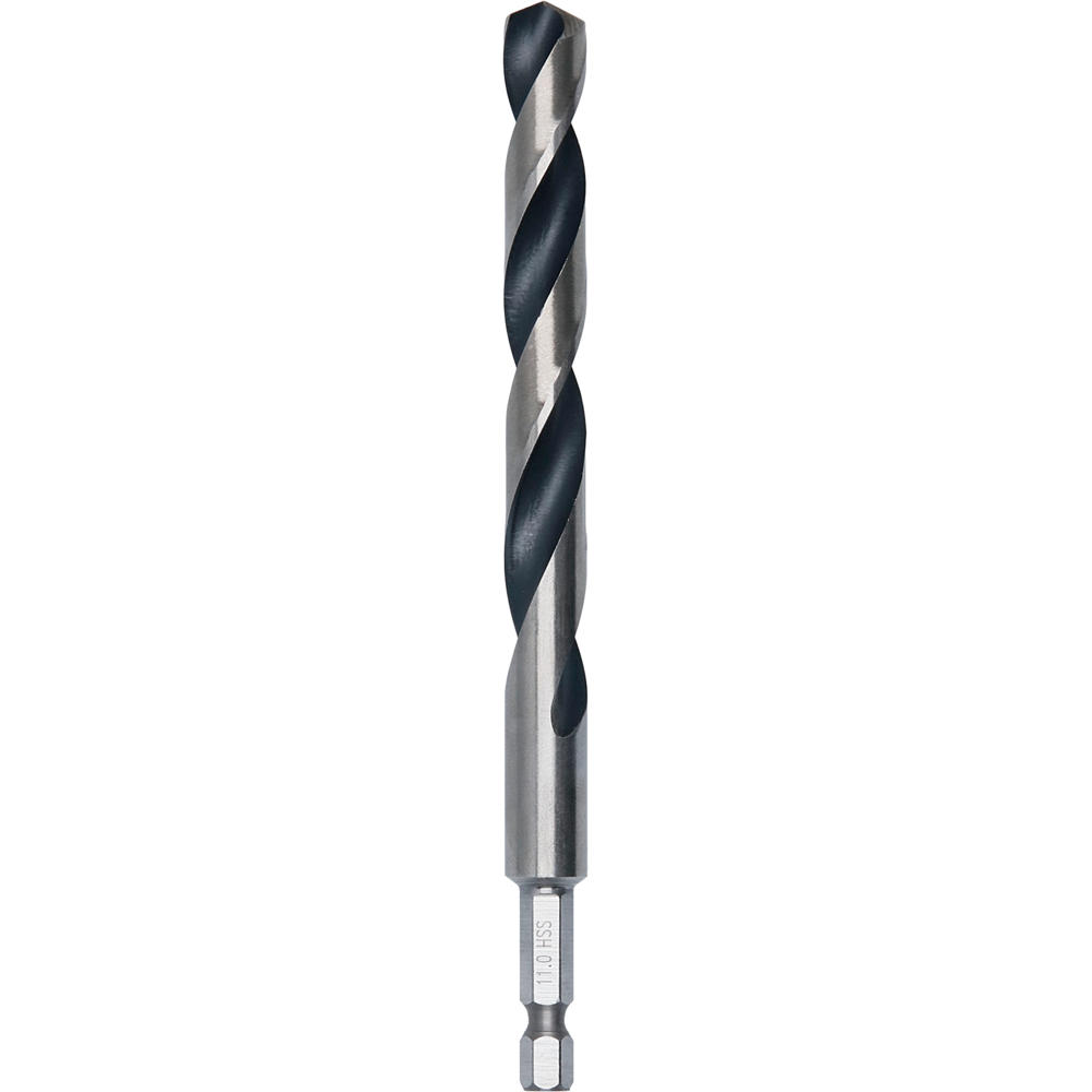 Image of Bosch Hex Shank Impact Rated HSS Drill Bit 11mm Pack of 1