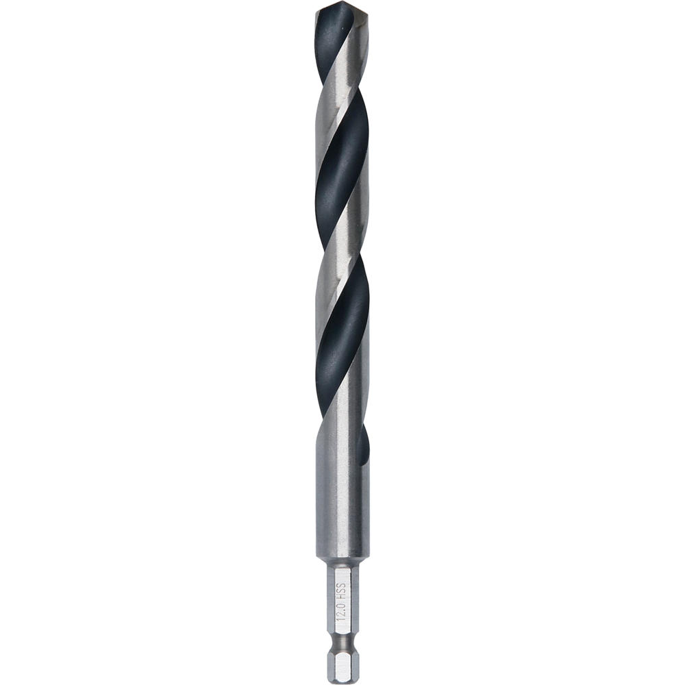 Image of Bosch Hex Shank Impact Rated HSS Drill Bit 12mm Pack of 1