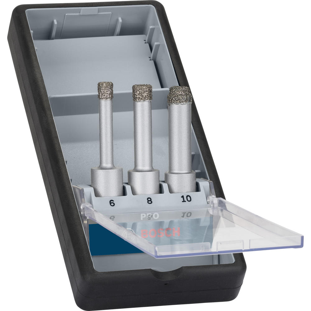 Image of Bosch PRO 3 Piece Dry Diamond Drill Bit Set