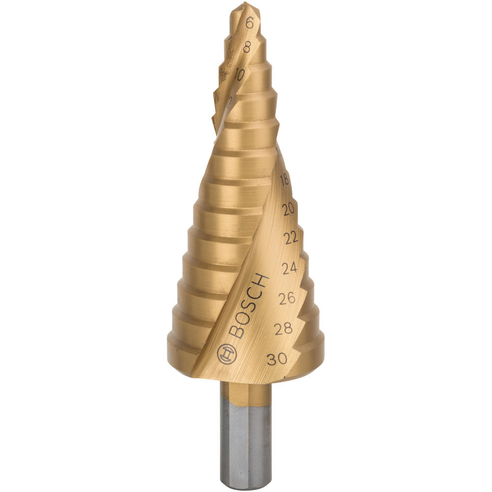 Bosch Hss-Tin Step Drill Bit 6Mm - 30Mm-image