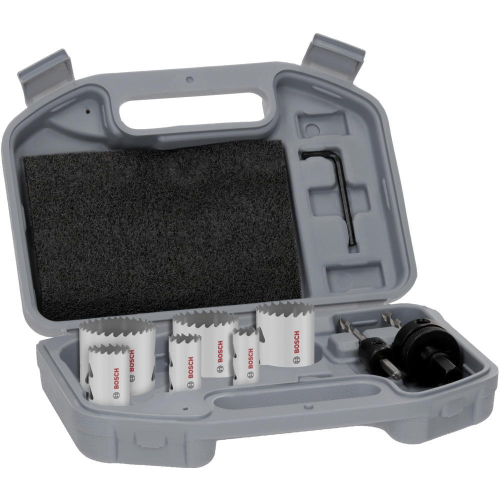 Bosch 6 Piece Multi Material Threaded Hole Saw Set