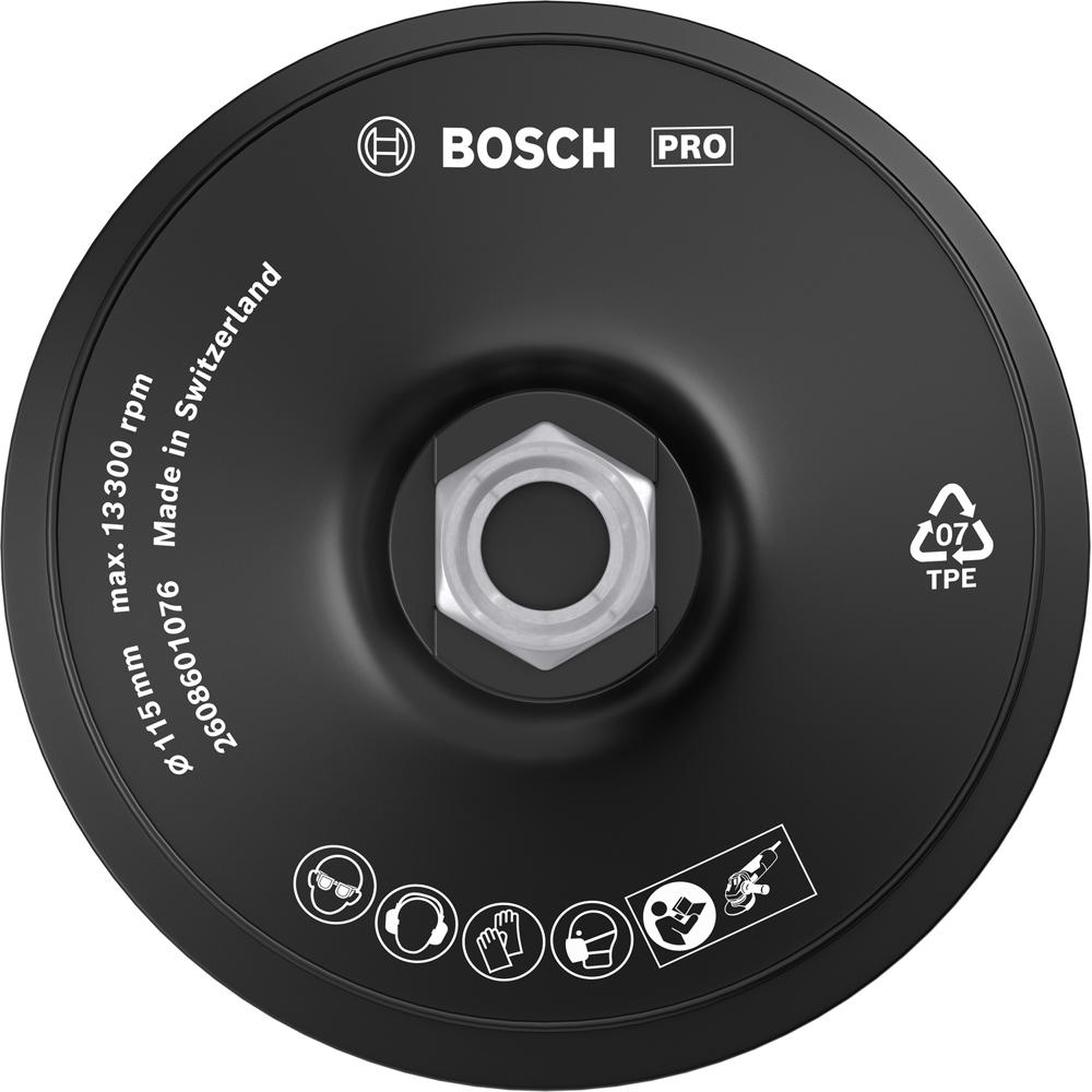 Bosch PRO Hook and Loop Angle Grinder Backing Pad 115mm