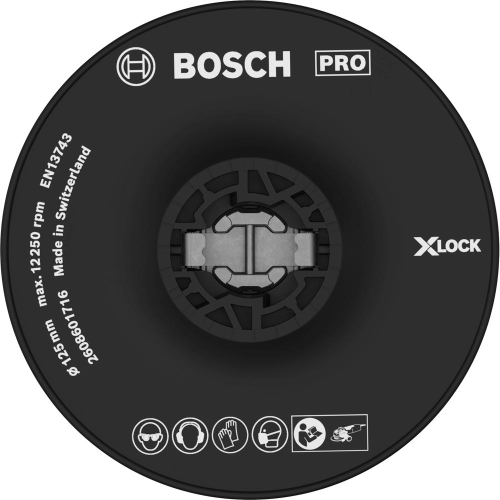 Image of Bosch PRO X Lock Hard Backing Pad 125mm